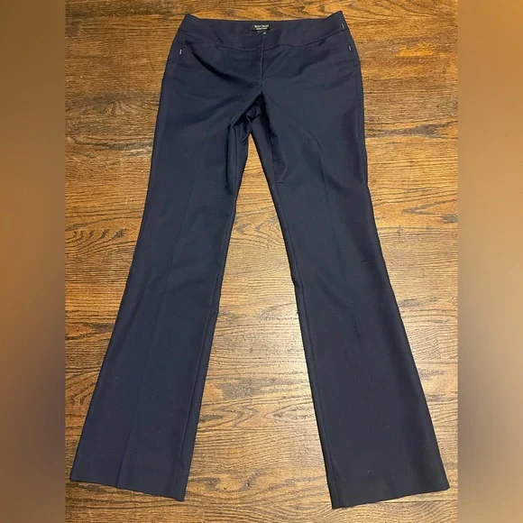 White House Black Market Navy Boot Cut Pants 56% cotton - Picture 9 of 12